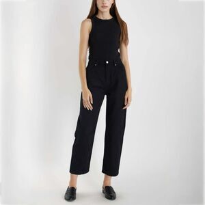 Mod Ref Tessa Straight Leg Jeans in Black